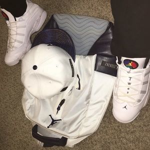 Jordan’s, bag, hat